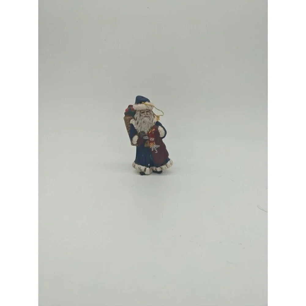 13 PC Lot Of Hand Painted Porcelain Christmas Ornaments.